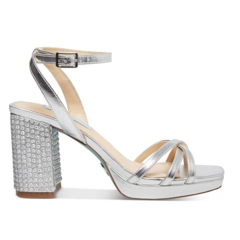 Betsey Johnson Womens Zhara Heel Sandals